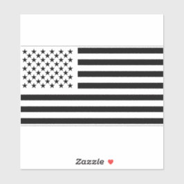Amerikaanse vlag zwart sticker