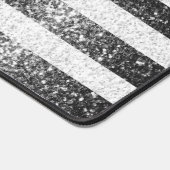 Amerikaanse vlag zwart wit zilver schittert Amerik Bureaumat (Hoek)