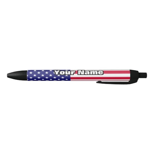Amerikaanse vlag zwarte inkt pen (Bodem)