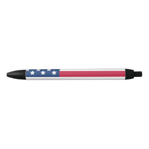Amerikaanse vlag zwarte inkt pen
