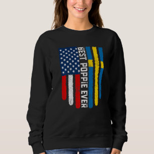 Amerikaanse vlag & Zweden vlag beste poppie ooit f Trui