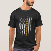  Amerikaanse vlag zwembad opa Swimmer T-shirt (Voorkant)