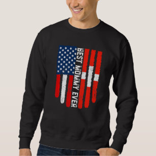 Amerikaanse vlag Zwitserland vlag vlag beste mammi Trui
