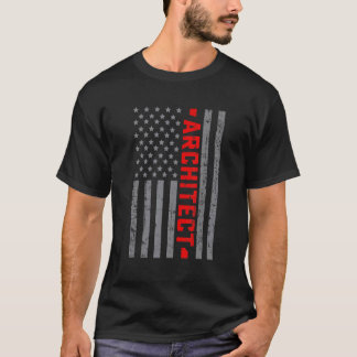 Amerikaanse vlagarchitect Amerikaanse vlag voor m T-shirt