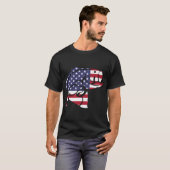 Amerikaanse Vlagbaars T-shirt (Voorkant volledig)