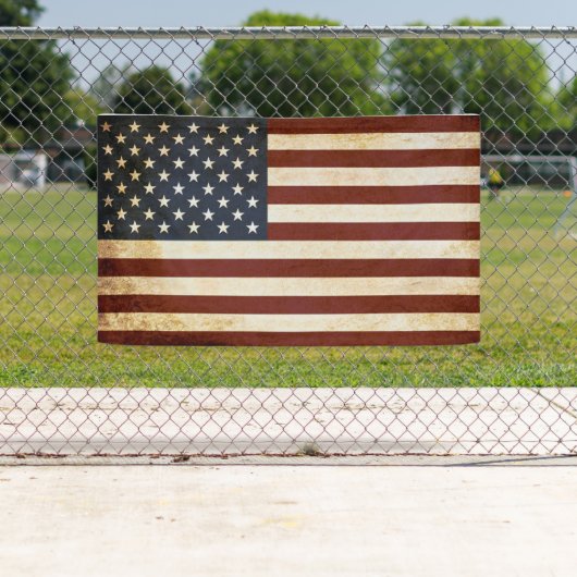 -Amerikaanse vlagbanner Spandoek (Insitu)