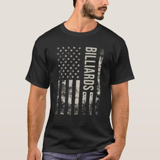  Amerikaanse vlagBilliards T Shirt (Voorkant)