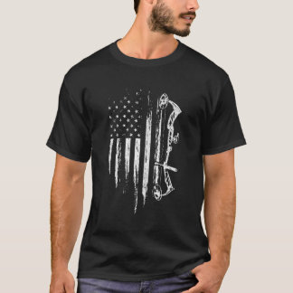 Amerikaanse vlagbootschieten boogschieten voor Dee T-shirt