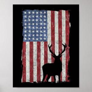 Amerikaanse vlagdeerjager - Verenigde Staten Poster