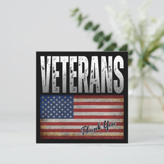 AMERIKAANSE VLAGDIEREN DANKEN U OP 4 JULI (Staand voorkant)