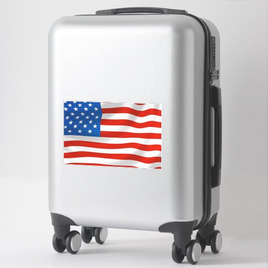 AMERIKAANSE VLAGGAGE OF CAR DECAL STICKER (Koffer)