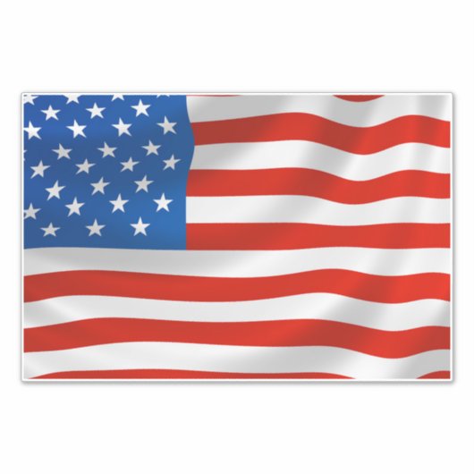 AMERIKAANSE VLAGGAGE OF CAR DECAL STICKER (Voorkant)