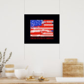 Amerikaanse vlaggedecor poster (Keuken)