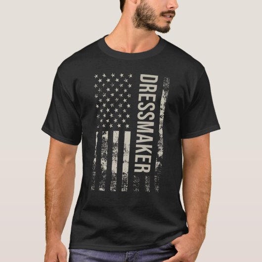  Amerikaanse vlaggedressmaker T-shirt (Voorkant)