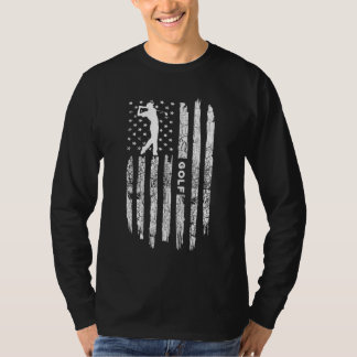 Amerikaanse vlaggeGolfkleding - Golfer Golf T-shirt