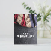  Amerikaanse vlaggeherdenkingsdag Briefkaart (Staand voorkant)