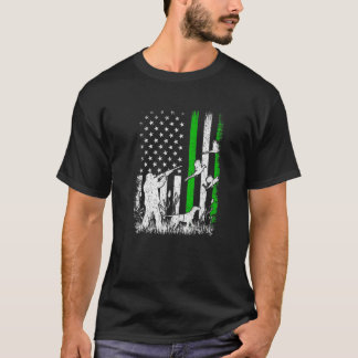 -Amerikaanse vlaggejacht op Mannen op St. Patricks T-shirt