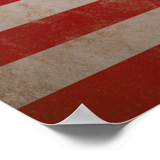  Amerikaanse vlaggekunst afdrukken Poster (Hoek)