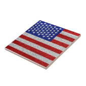  Amerikaanse vlaggel Tegeltje (Zijkant)