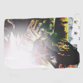 Amerikaanse vlaggelaar golfhanddoek (Horizontaal)