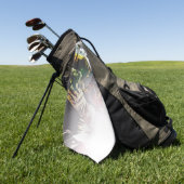 Amerikaanse vlaggelaar golfhanddoek (Groen)