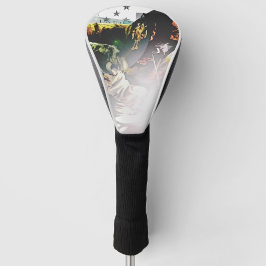 Amerikaanse vlaggelaar golfheadcover (Voorkant)