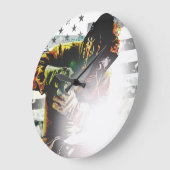 Amerikaanse vlaggelaar grote klok (Hoek)