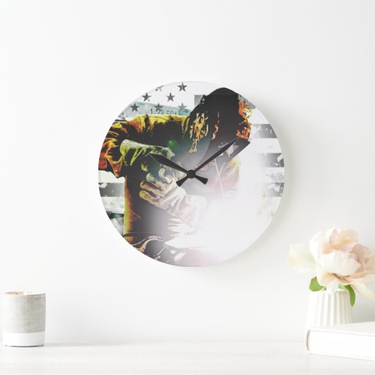 Amerikaanse vlaggelaar grote klok (Huis)