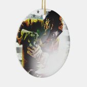 Amerikaanse vlaggelaar keramisch ornament (Rechts)