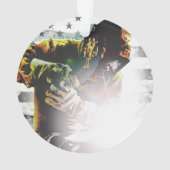 Amerikaanse vlaggelaar ornament (achterkant)