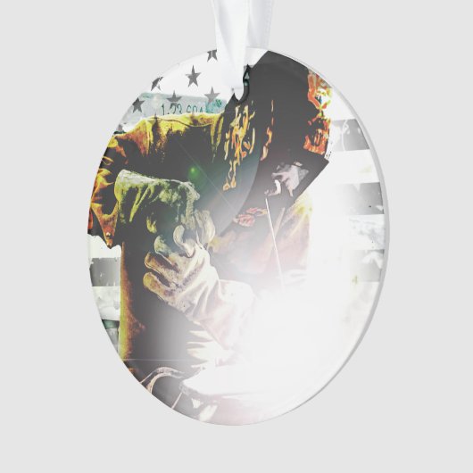 Amerikaanse vlaggelaar ornament (voorkant)