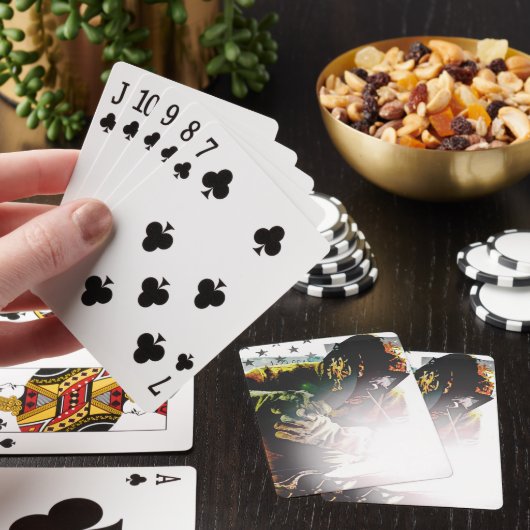 Amerikaanse vlaggelaar pokerkaarten (Insitu)