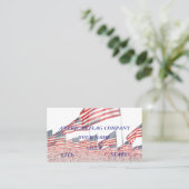 Amerikaanse vlaggemaatschappij visitekaartje (Staand voorkant)