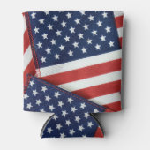 Amerikaanse vlaggen 4 juli blikjeskoeler (Voorkant)