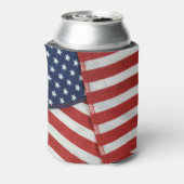 Amerikaanse vlaggen 4 juli blikjeskoeler (Blikje Achterkant)