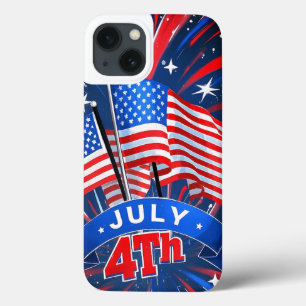 Amerikaanse vlaggen 4 juli Case-Mate iPhone case