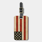 -Amerikaanse vlaggen Bagagelabel (Voorkant verticaal)
