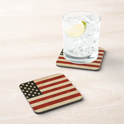 -Amerikaanse vlaggen Bier Onderzetter (Rechterzijde)