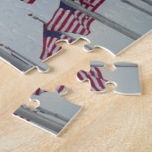 Amerikaanse vlaggen bij het Washington Monument Legpuzzel (Zijkant)