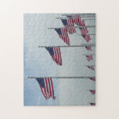 Amerikaanse vlaggen bij het Washington Monument Legpuzzel (Verticaal)