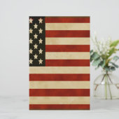 -Amerikaanse vlaggen Briefpapier (Staand voorkant)