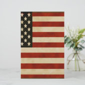 -Amerikaanse vlaggen Briefpapier (Staand voorkant)