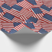 Amerikaanse vlaggen cadeaupapier (Hoek)