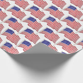 Amerikaanse vlaggen cadeaupapier (Hoek)
