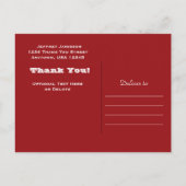 Amerikaanse vlaggen dank je Briefkaart (Achterkant)