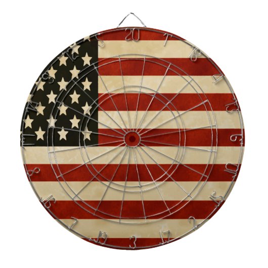 -Amerikaanse vlaggen Dartbord (Voorkant)