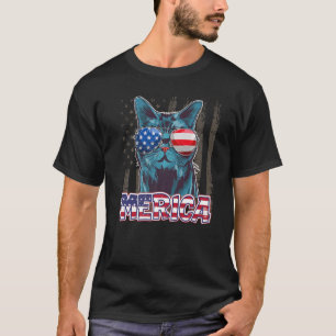 Amerikaanse vlaggen die op 4 juli 2010 zullen word t-shirt