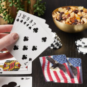 Amerikaanse vlaggen- en egelspelkaarten pokerkaarten (Insitu)