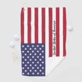 Amerikaanse vlaggen- en golfstaten VS/sport Washin Golfhanddoek (Insitu)