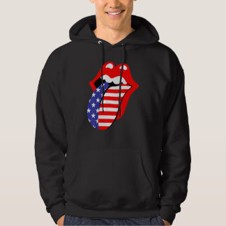 Amerikaanse vlaggen en tongue merica 4 juli p hoodie